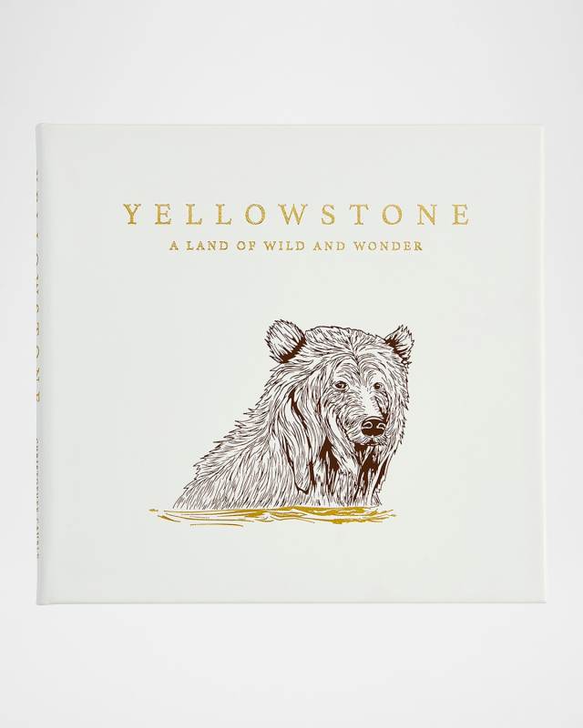 "Yellowstone: A Land of Wild and Wonder" Leather-Bound Book by Christopher Cauble